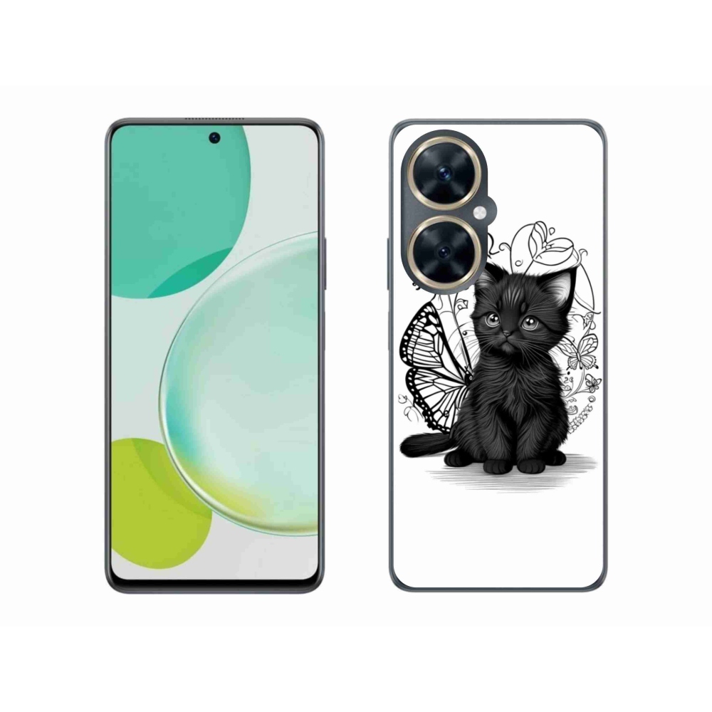 Gelový kryt mmCase na Huawei Nova 11i - černé kotě