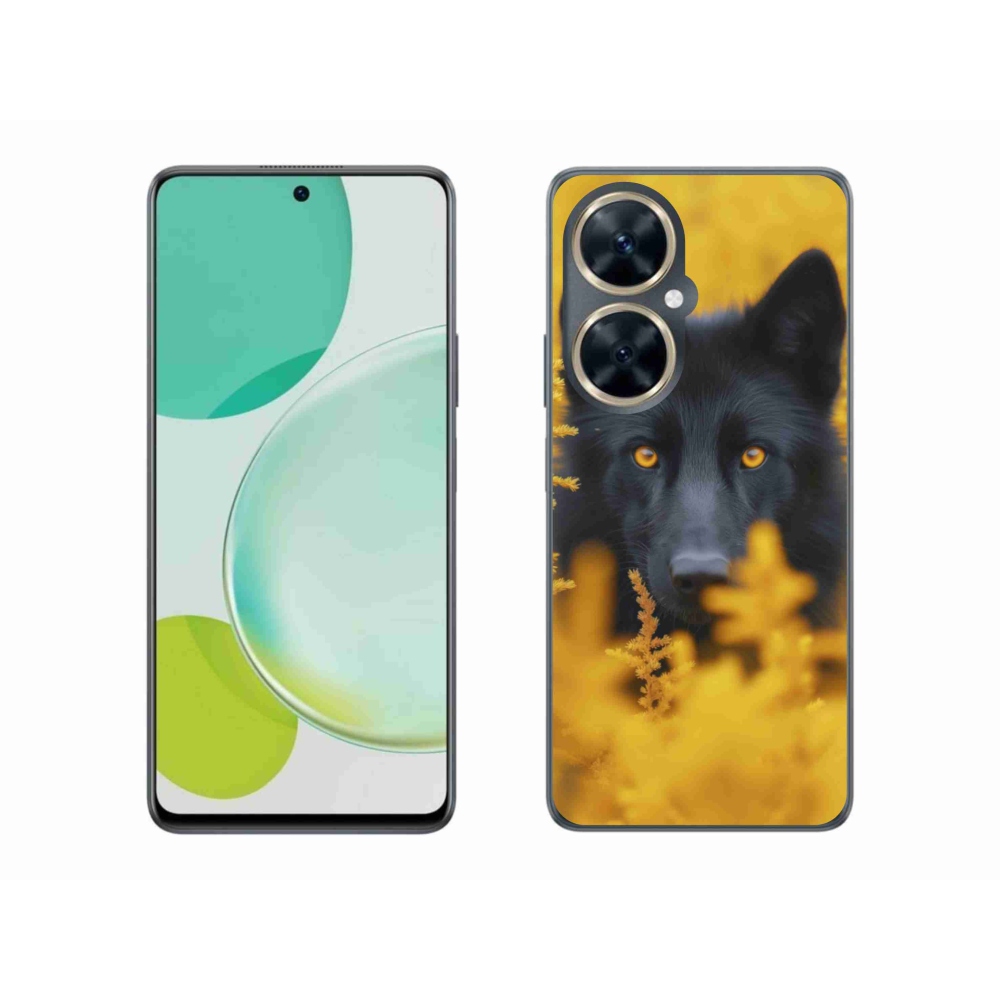 Gelový kryt mmCase na Huawei Nova 11i - černý vlk 2
