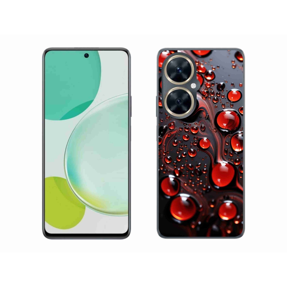 Gelový kryt mmCase na Huawei Nova 11i - červené kapky 2