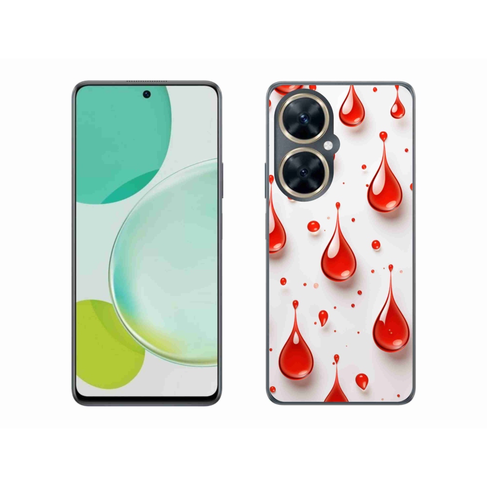 Gelový kryt mmCase na Huawei Nova 11i - červené kapky