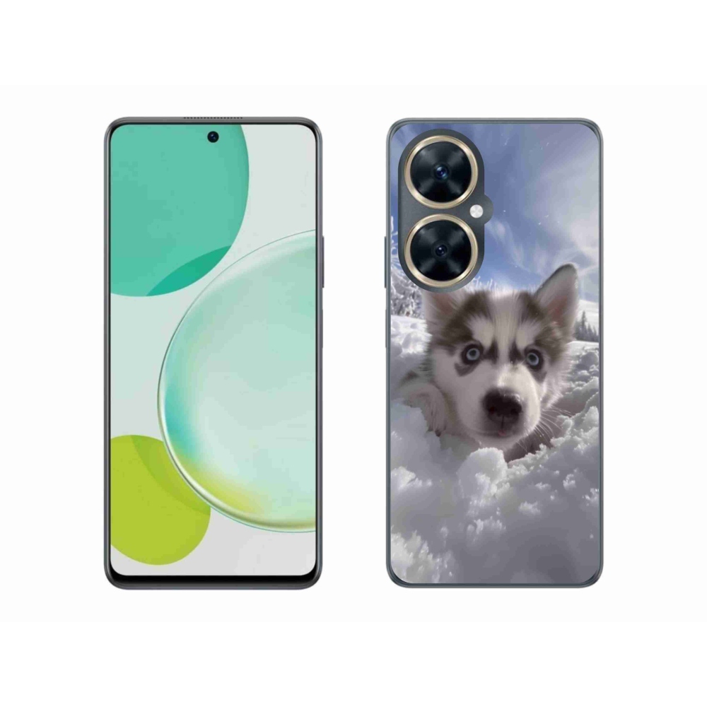 Gelový kryt mmCase na Huawei Nova 11i - husky ve sněhu