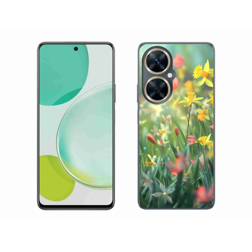 Gelový kryt mmCase na Huawei Nova 11i - jarní květy
