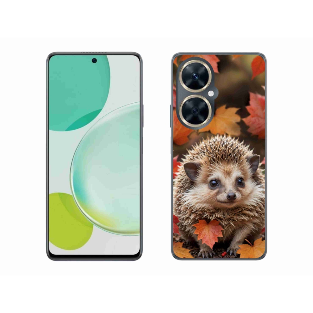 Gelový kryt mmCase na Huawei Nova 11i - ježek v listí