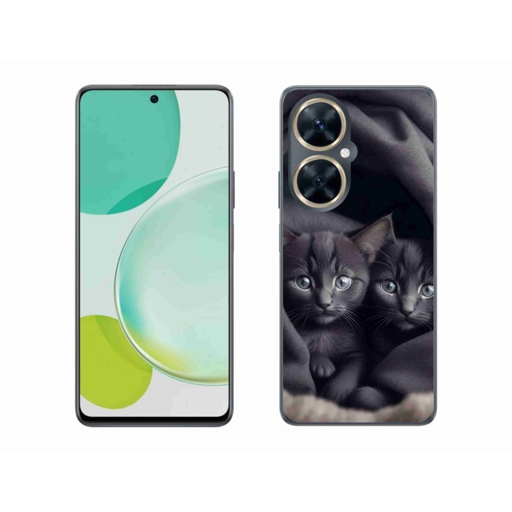 Gelový kryt mmCase na Huawei Nova 11i - kočičí duo