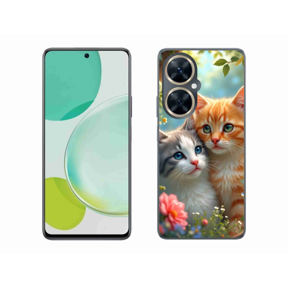 Gelový kryt mmCase na Huawei Nova 11i - kočičí láska 2