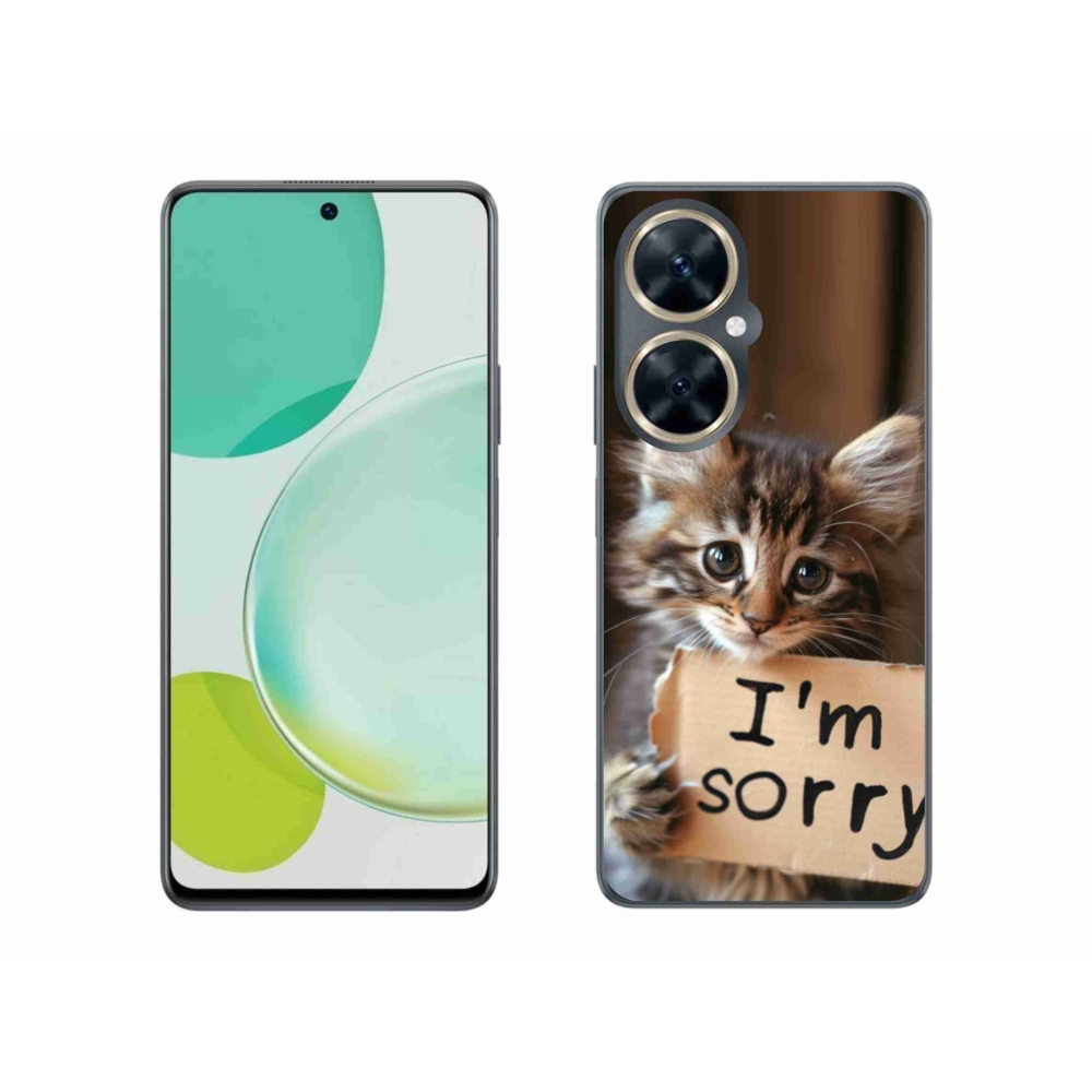 Gelový kryt mmCase na Huawei Nova 11i - kočíčí omluva