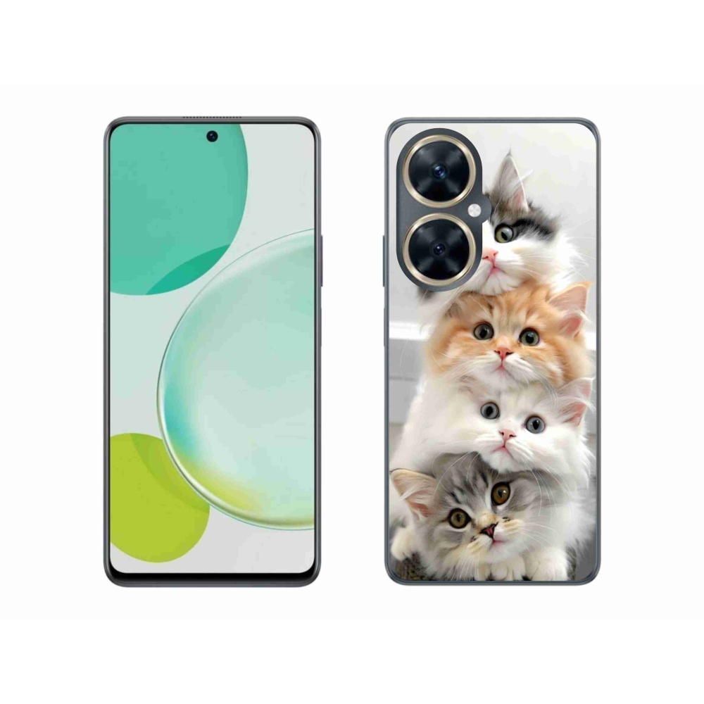 Gelový kryt mmCase na Huawei Nova 11i - kočičí parta