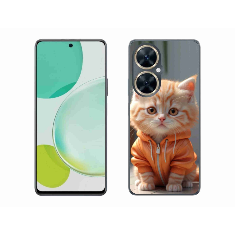 Gelový kryt mmCase na Huawei Nova 11i - kotě v mikině