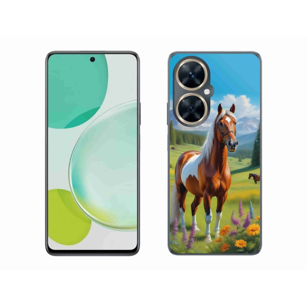 Gelový kryt mmCase na Huawei Nova 11i - kůň na louce