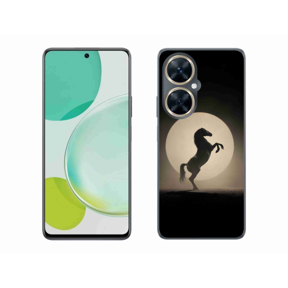 Gelový kryt mmCase na Huawei Nova 11i - kůň v siluetě