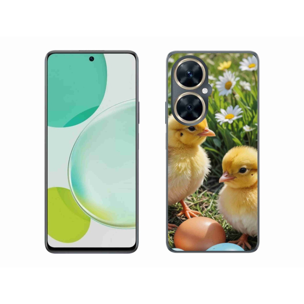 Gelový kryt mmCase na Huawei Nova 11i - kuřátka