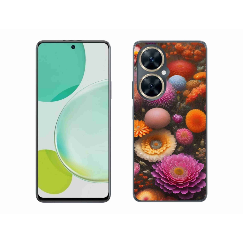 Gelový kryt mmCase na Huawei Nova 11i - květinová kompozice