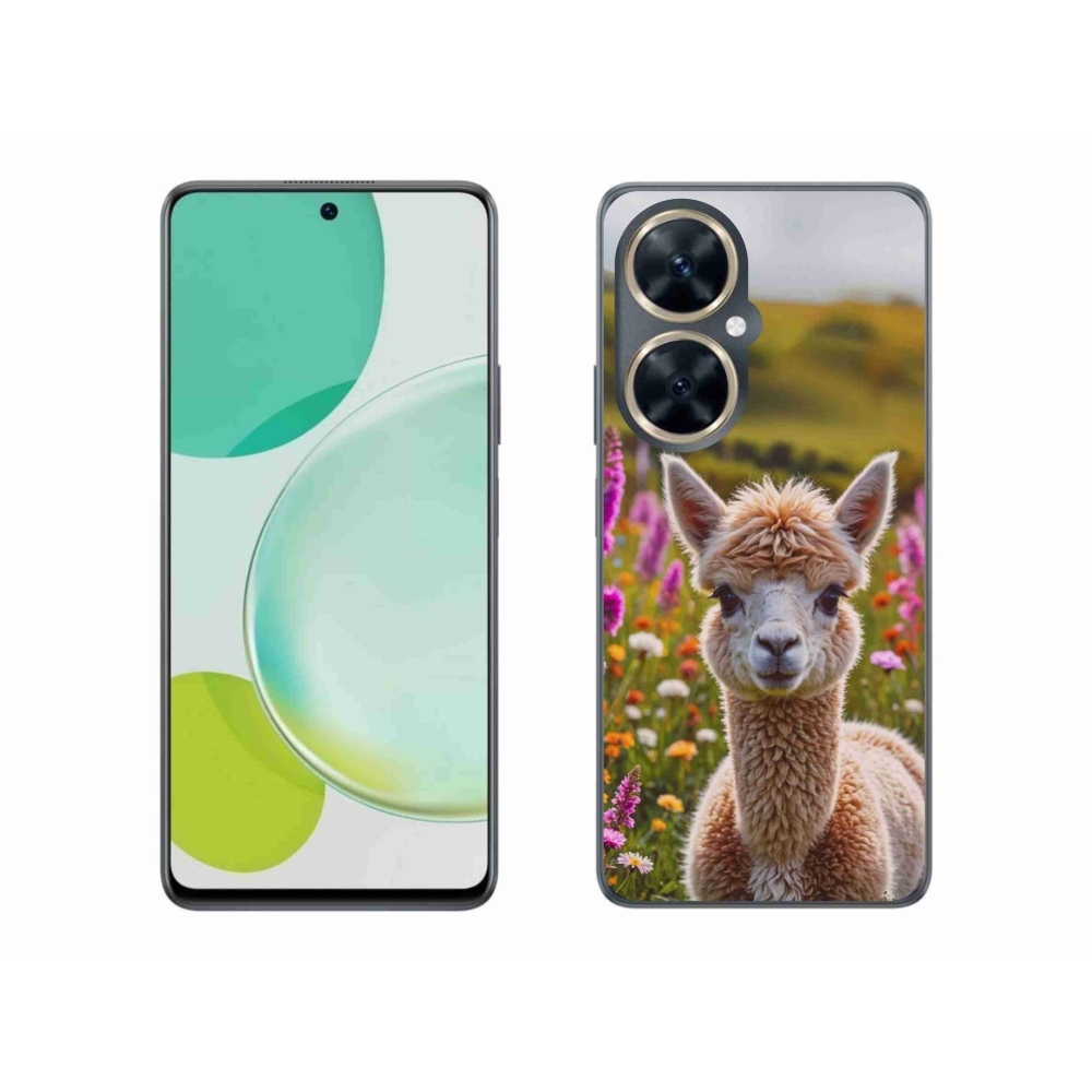 Gelový kryt mmCase na Huawei Nova 11i - lama na louce
