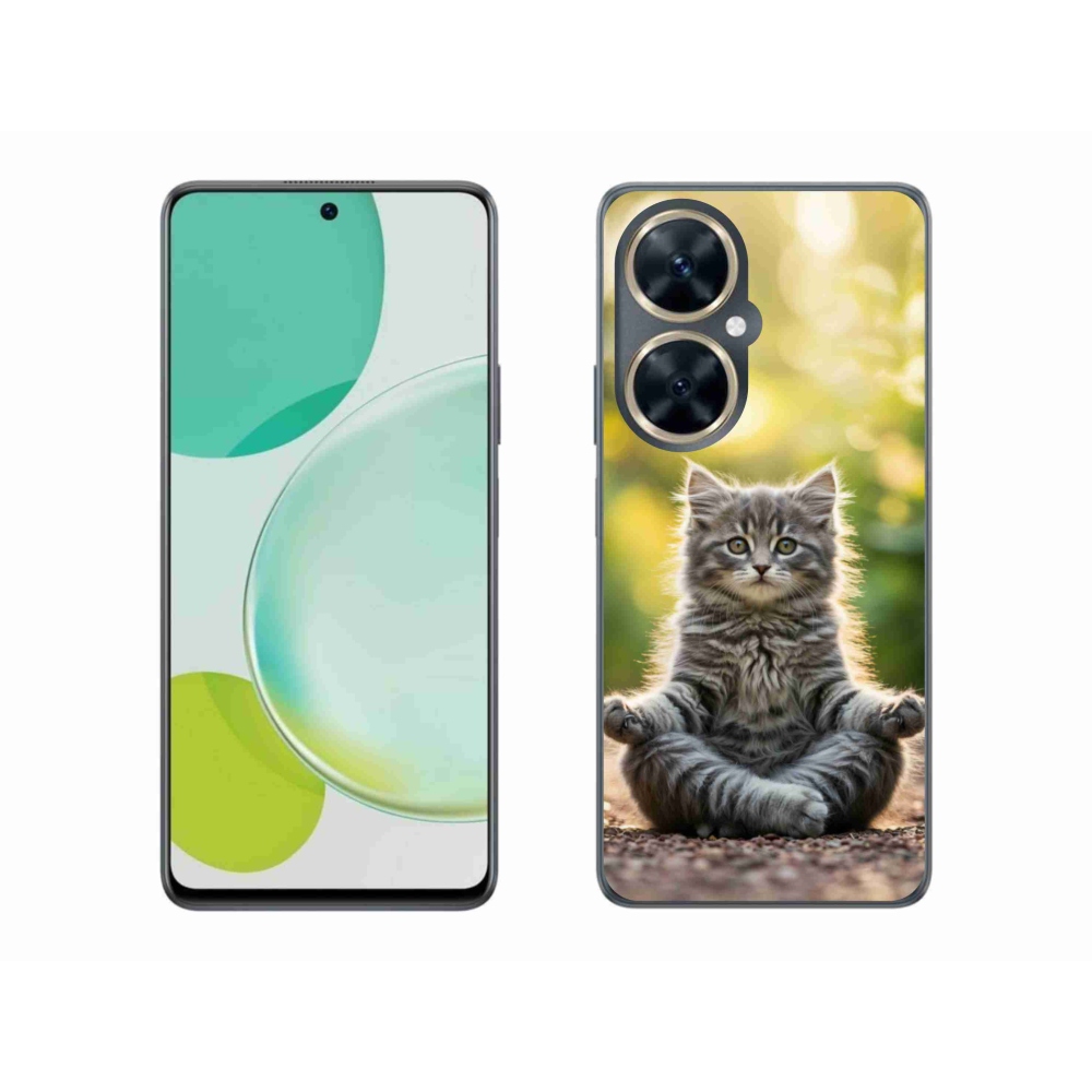 Gelový kryt mmCase na Huawei Nova 11i - meditující kotě
