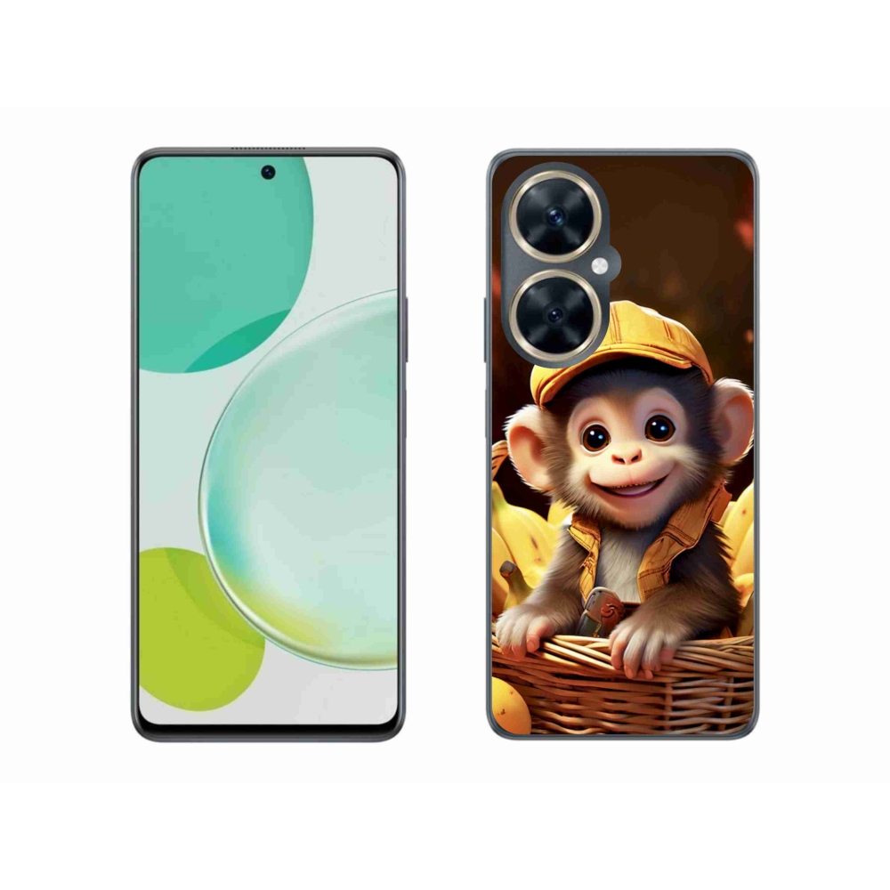 Gelový kryt mmCase na Huawei Nova 11i - opice v košíku