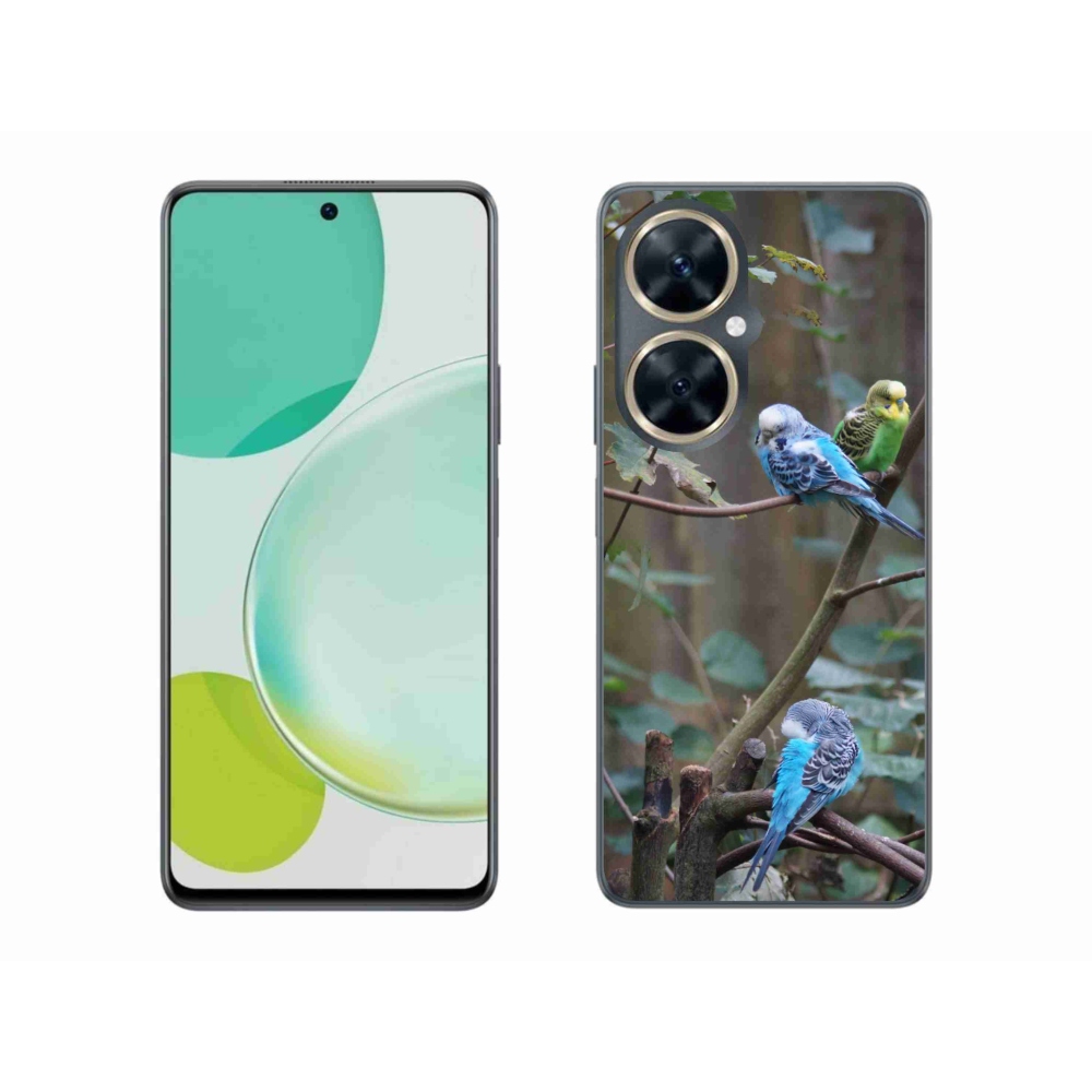 Gelový kryt mmCase na Huawei Nova 11i - papoušci na větvi