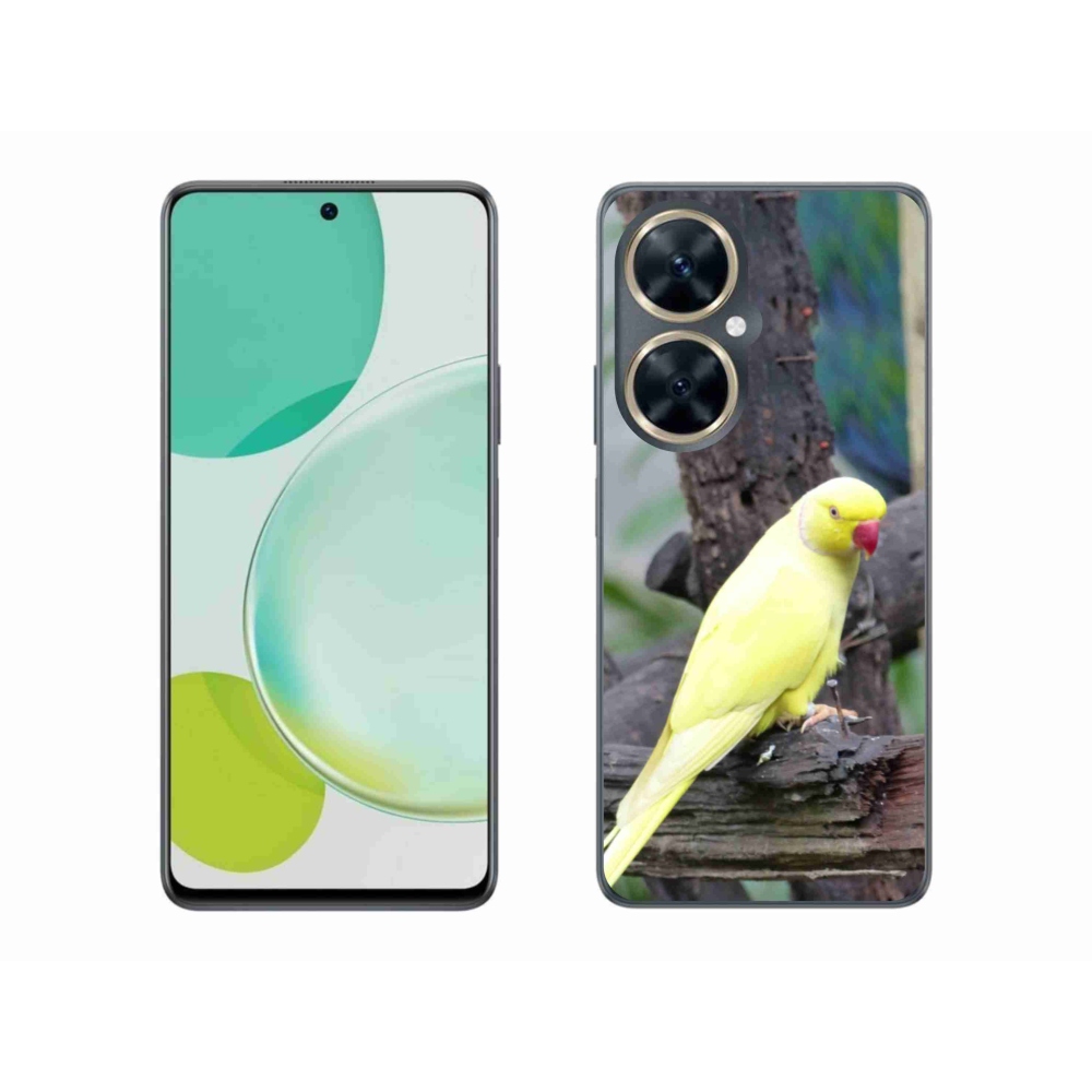 Gelový kryt mmCase na Huawei Nova 11i - papoušek alexandr žlutý
