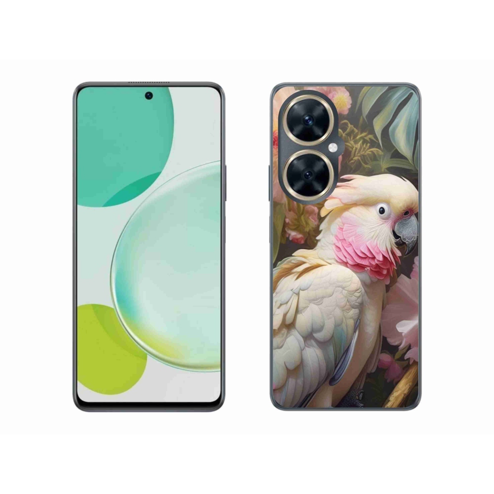 Gelový kryt mmCase na Huawei Nova 11i - papoušek kakadu růžový 2