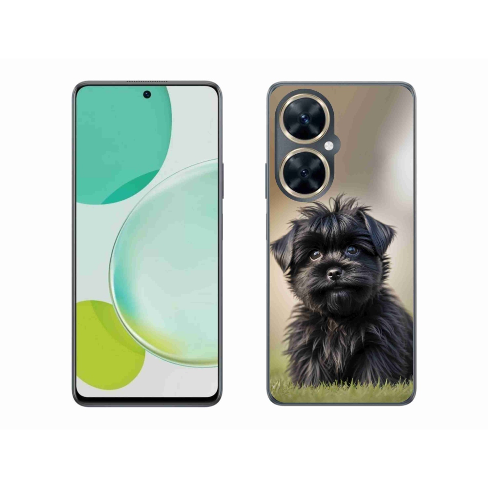 Gelový kryt mmCase na Huawei Nova 11i - roztomilý černý pejsek