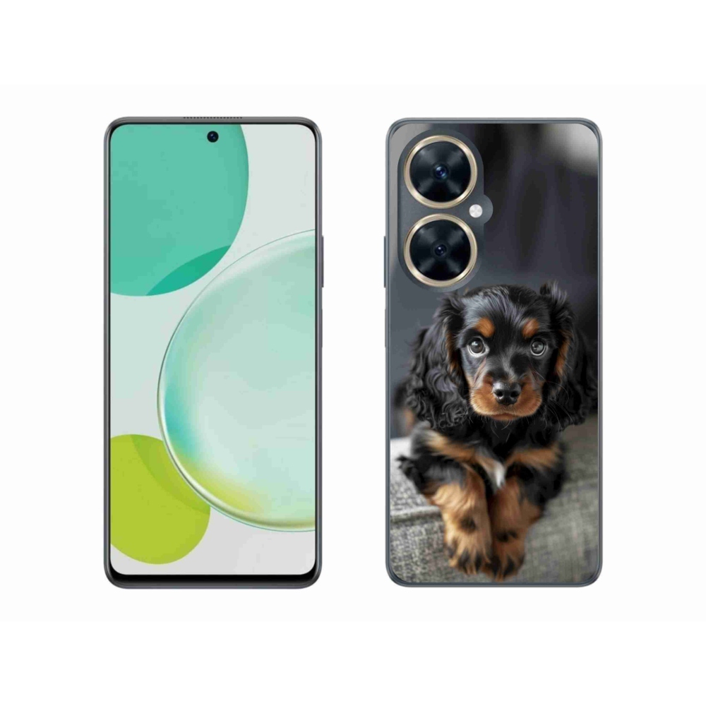 Gelový kryt mmCase na Huawei Nova 11i - roztomilý dlouhosrstý jezevčík