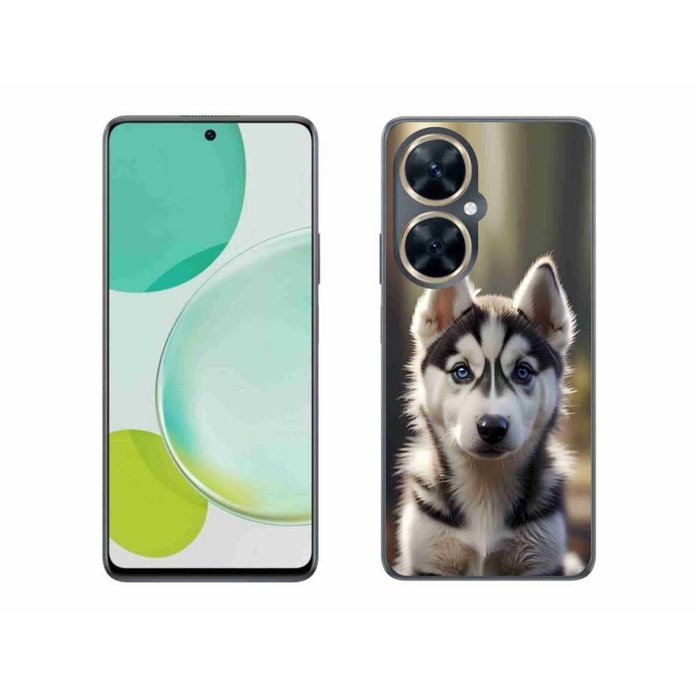 Gelový kryt mmCase na Huawei Nova 11i - roztomilý sibiřský husky