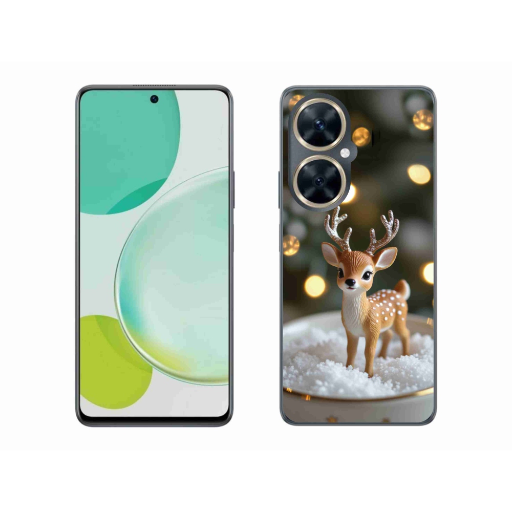 Gelový kryt mmCase na Huawei Nova 11i - roztomilý vánoční jelen
