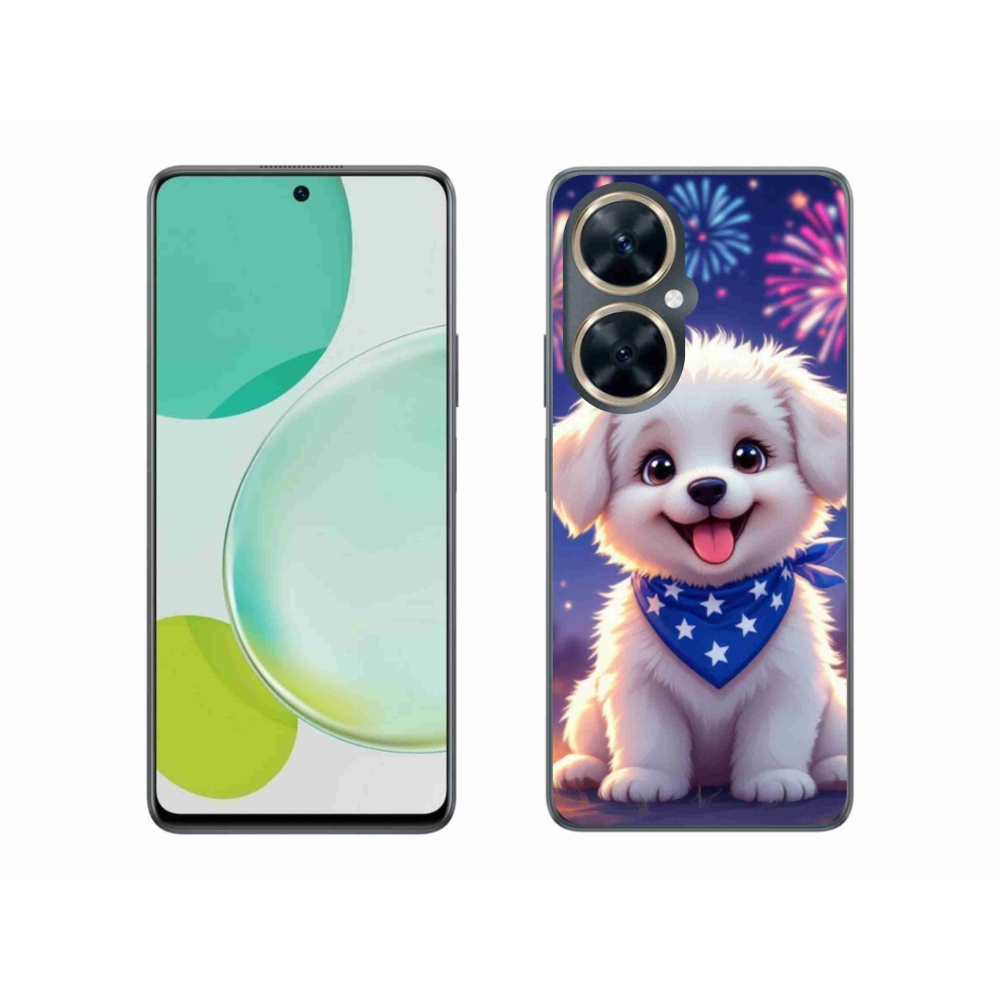 Gelový kryt mmCase na Huawei Nova 11i - slavnostní štěně
