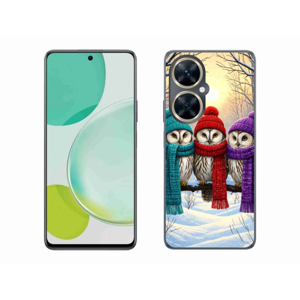Gelový kryt mmCase na Huawei Nova 11i - soví přátelé