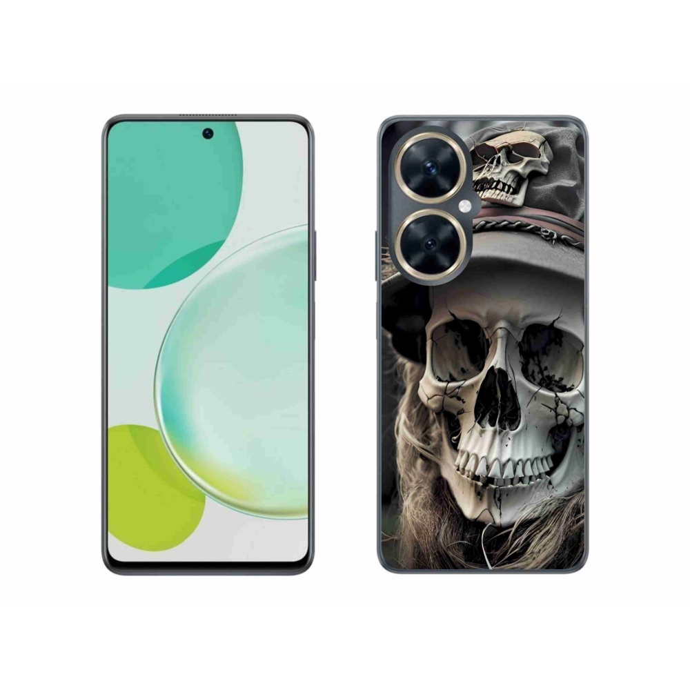 Gelový kryt mmCase na Huawei Nova 11i - temná lebka