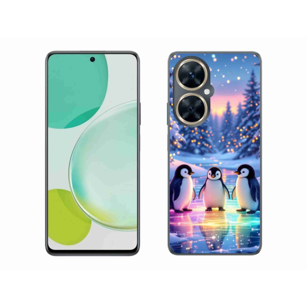 Gelový kryt mmCase na Huawei Nova 11i - tučnáci