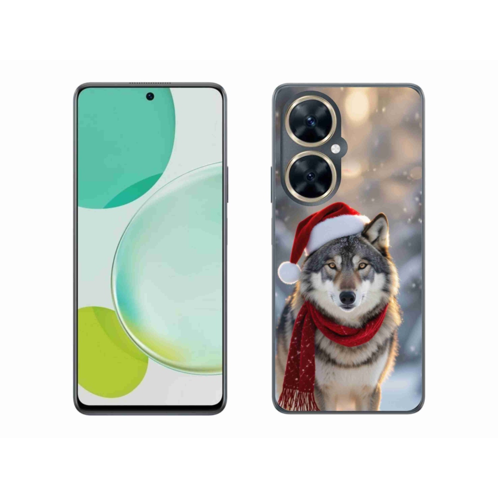 Gelový kryt mmCase na Huawei Nova 11i - vánoční vlk