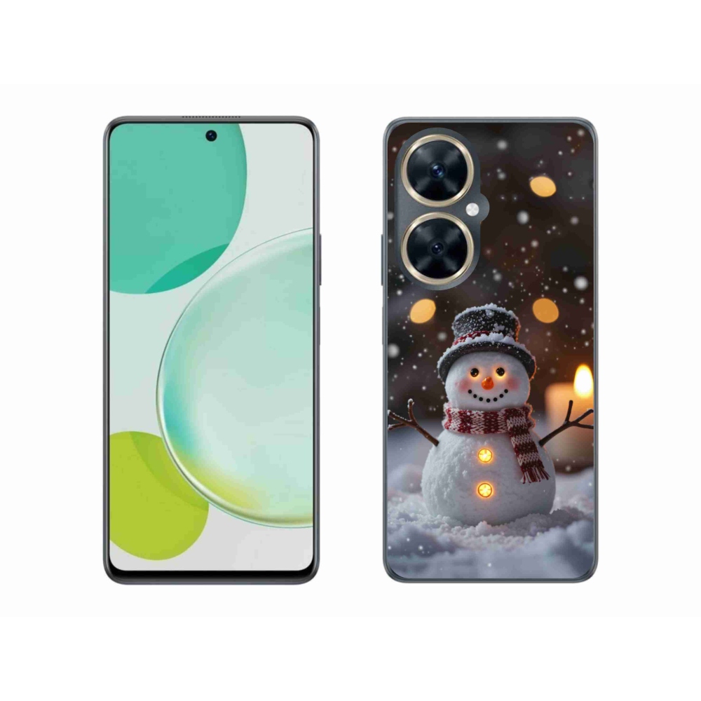 Gelový kryt mmCase na Huawei Nova 11i - veselý sněhulák