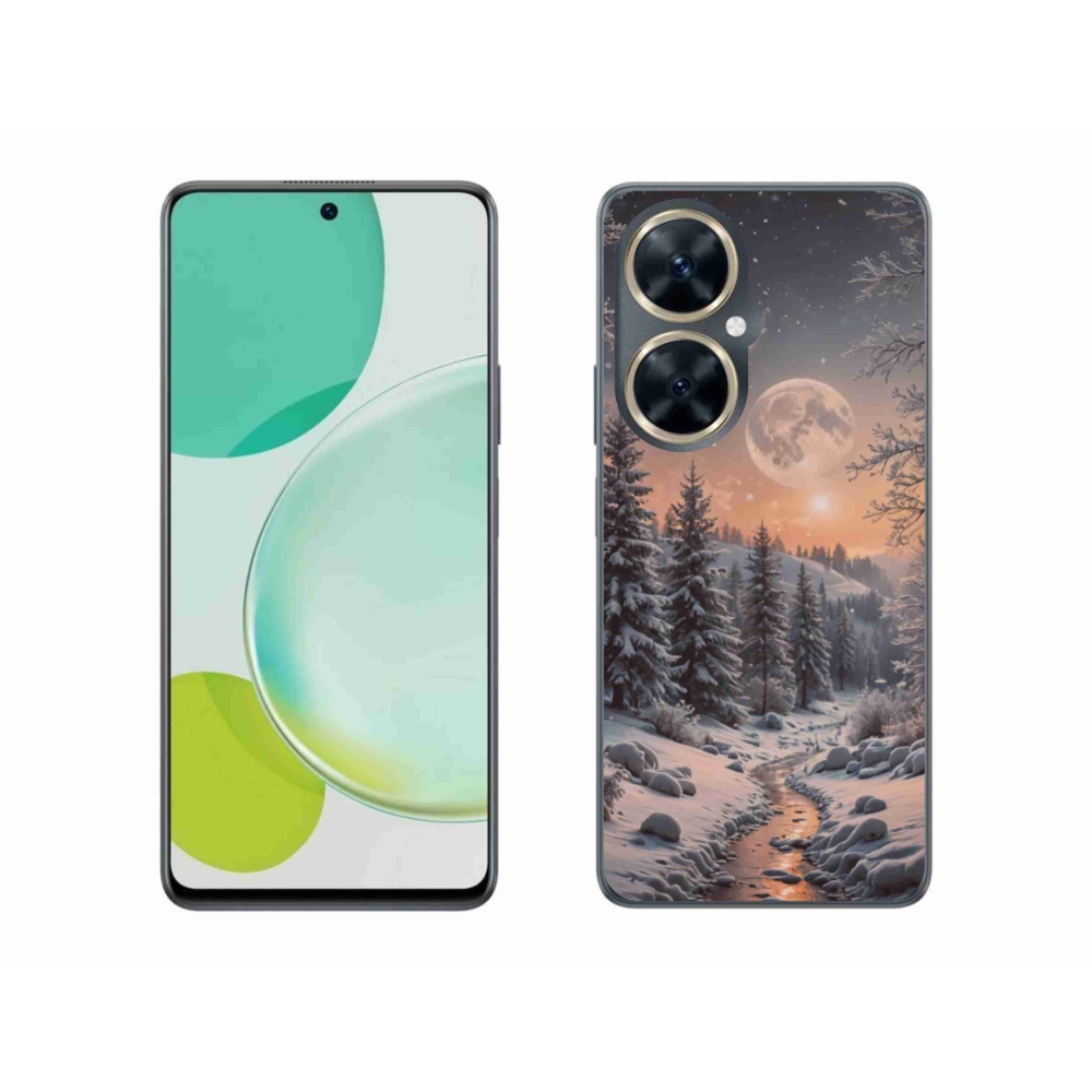 Gelový kryt mmCase na Huawei Nova 11i - zimní krajina 2