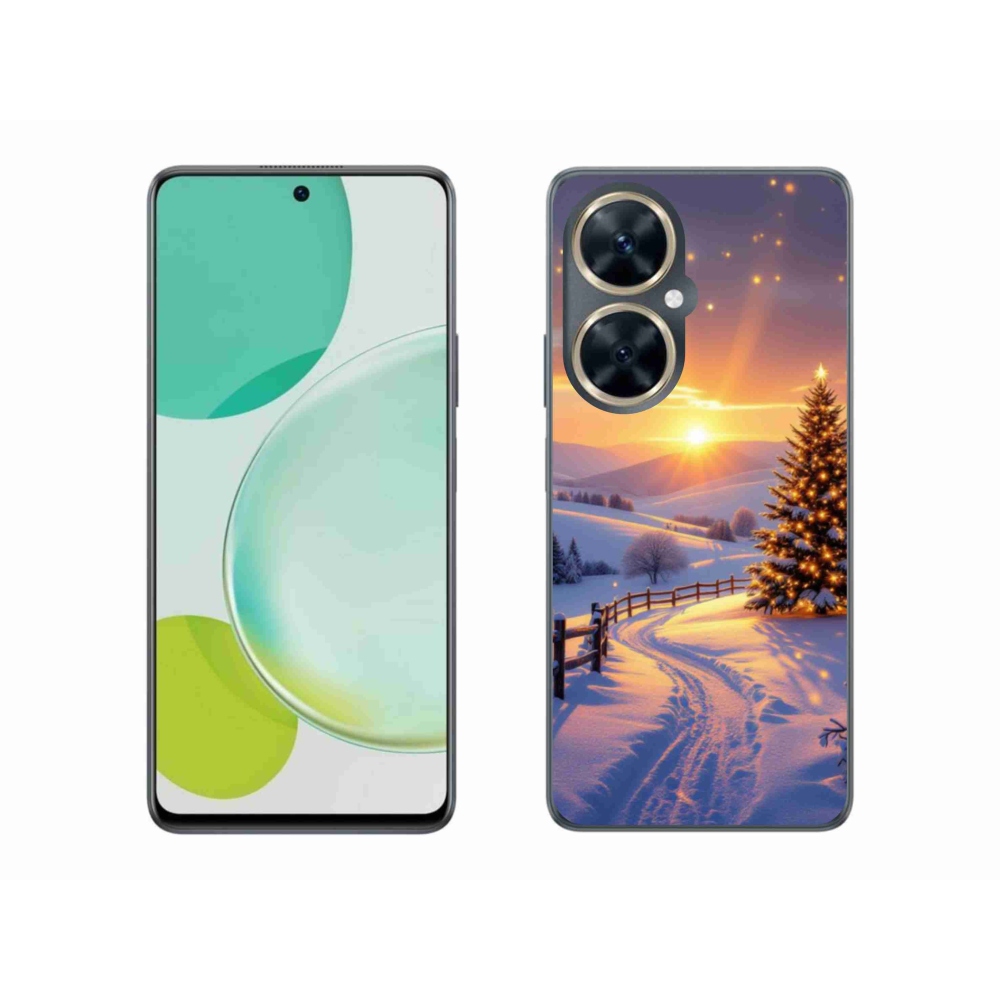 Gelový kryt mmCase na Huawei Nova 11i - zimní krajina