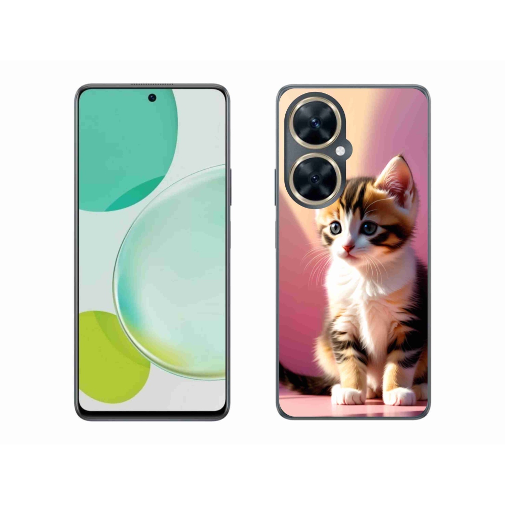 Gelový kryt mmCase na Huawei Nova 11i - zvědavé kotě 2