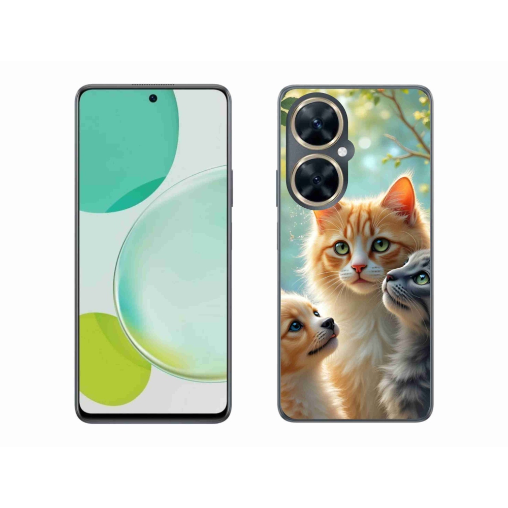 Gelový kryt mmCase na Huawei Nova 11i - zvířecí přátelství 2