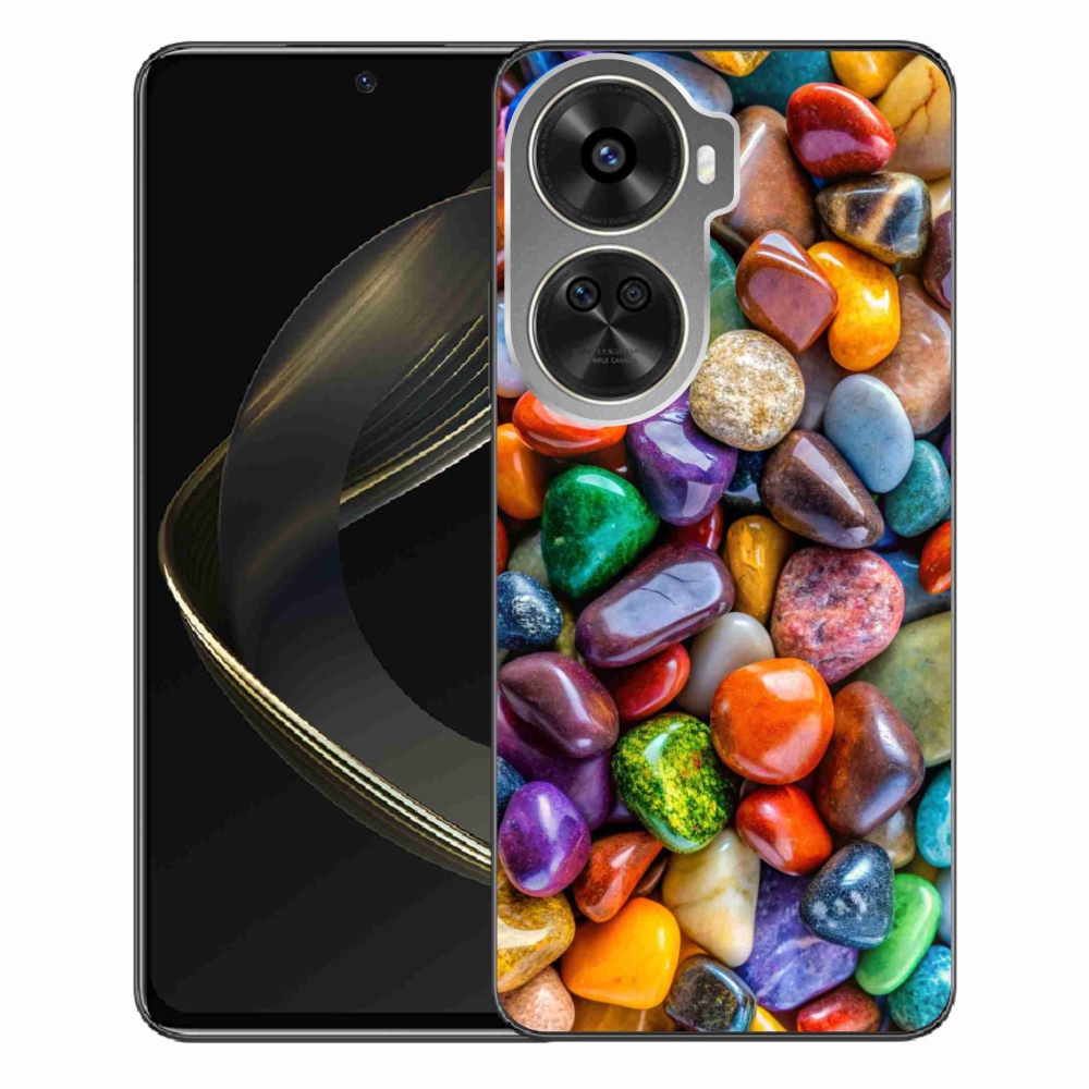 Gelový kryt mmCase na Huawei Nova 12 SE - barevné kamínky