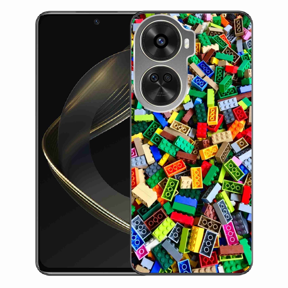 Gelový kryt mmCase na Huawei Nova 12 SE - barevné stavební kostky