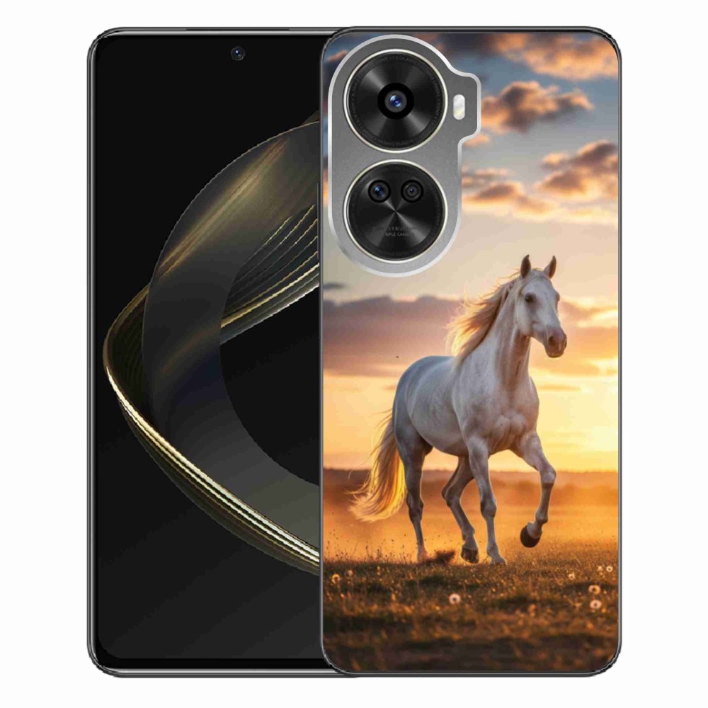 Gelový kryt mmCase na Huawei Nova 12 SE - běžící bílý kůň 2