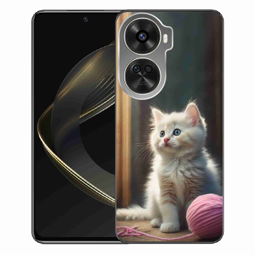 Gelový kryt mmCase na Huawei Nova 12 SE - bílé kotě 2