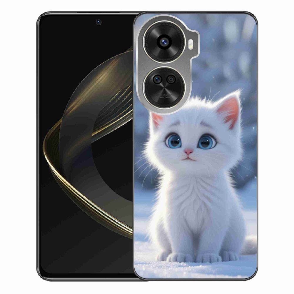 Gelový kryt mmCase na Huawei Nova 12 SE - bílé kotě 3