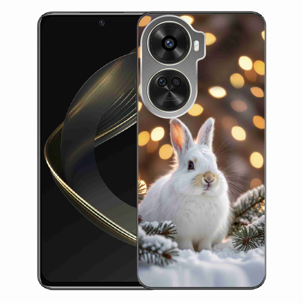 Gelový kryt mmCase na Huawei Nova 12 SE - bílý zajíc