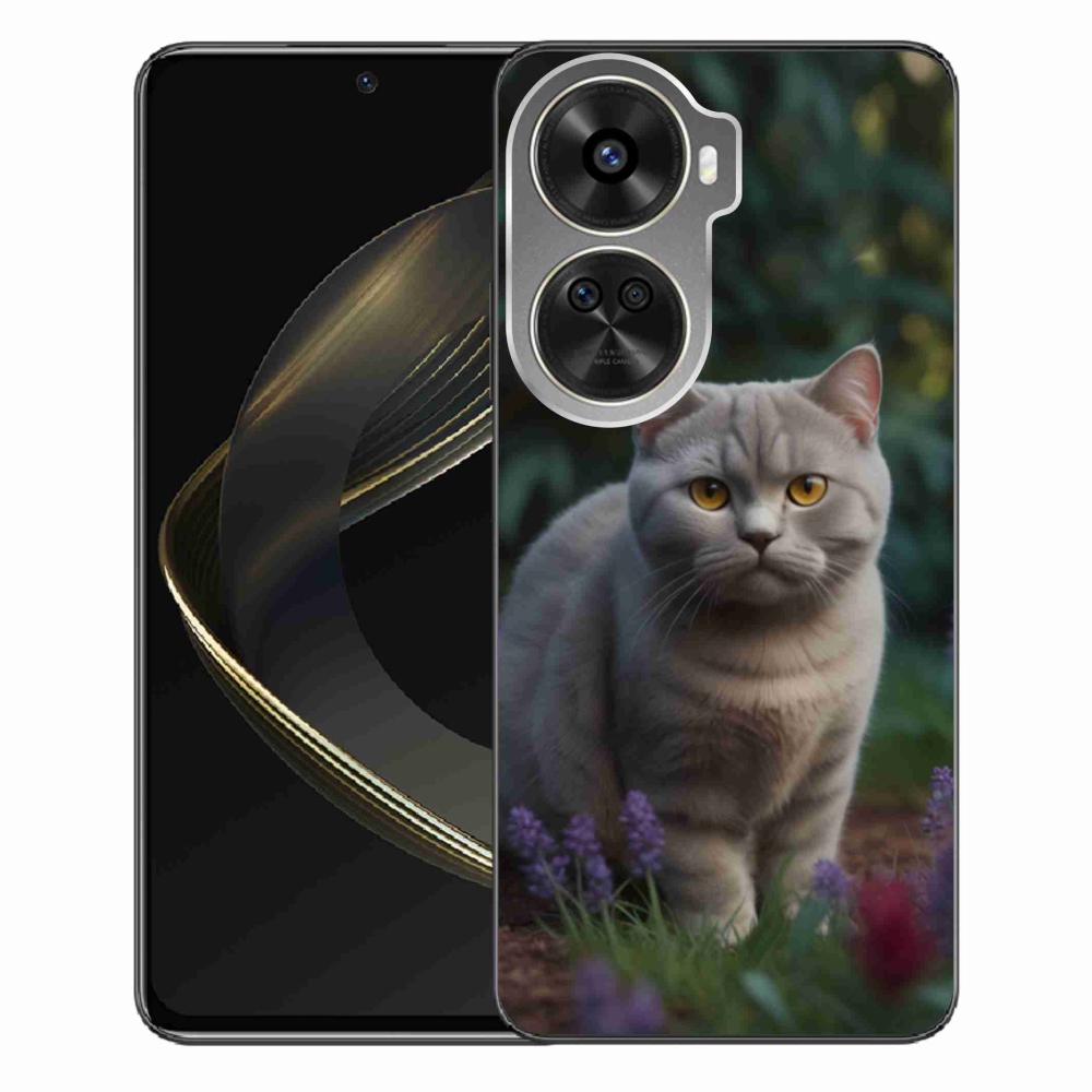 Gelový kryt mmCase na Huawei Nova 12 SE - britská kočka