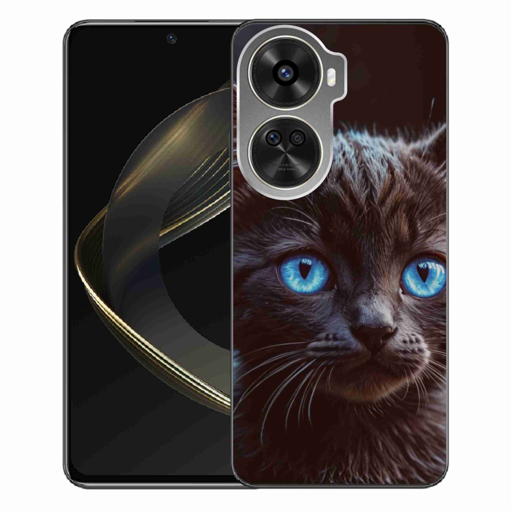 Gelový kryt mmCase na Huawei Nova 12 SE - černé kotě 2