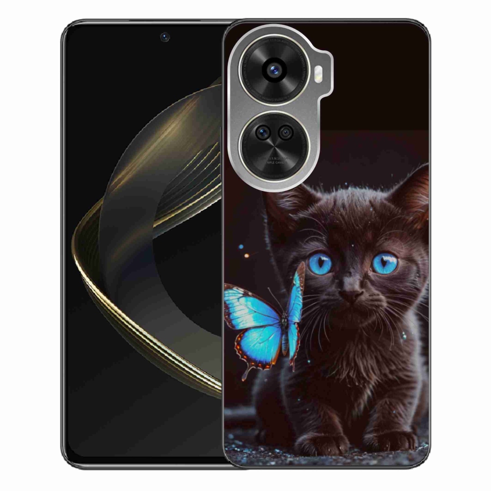 Gelový kryt mmCase na Huawei Nova 12 SE - černé kotě 3