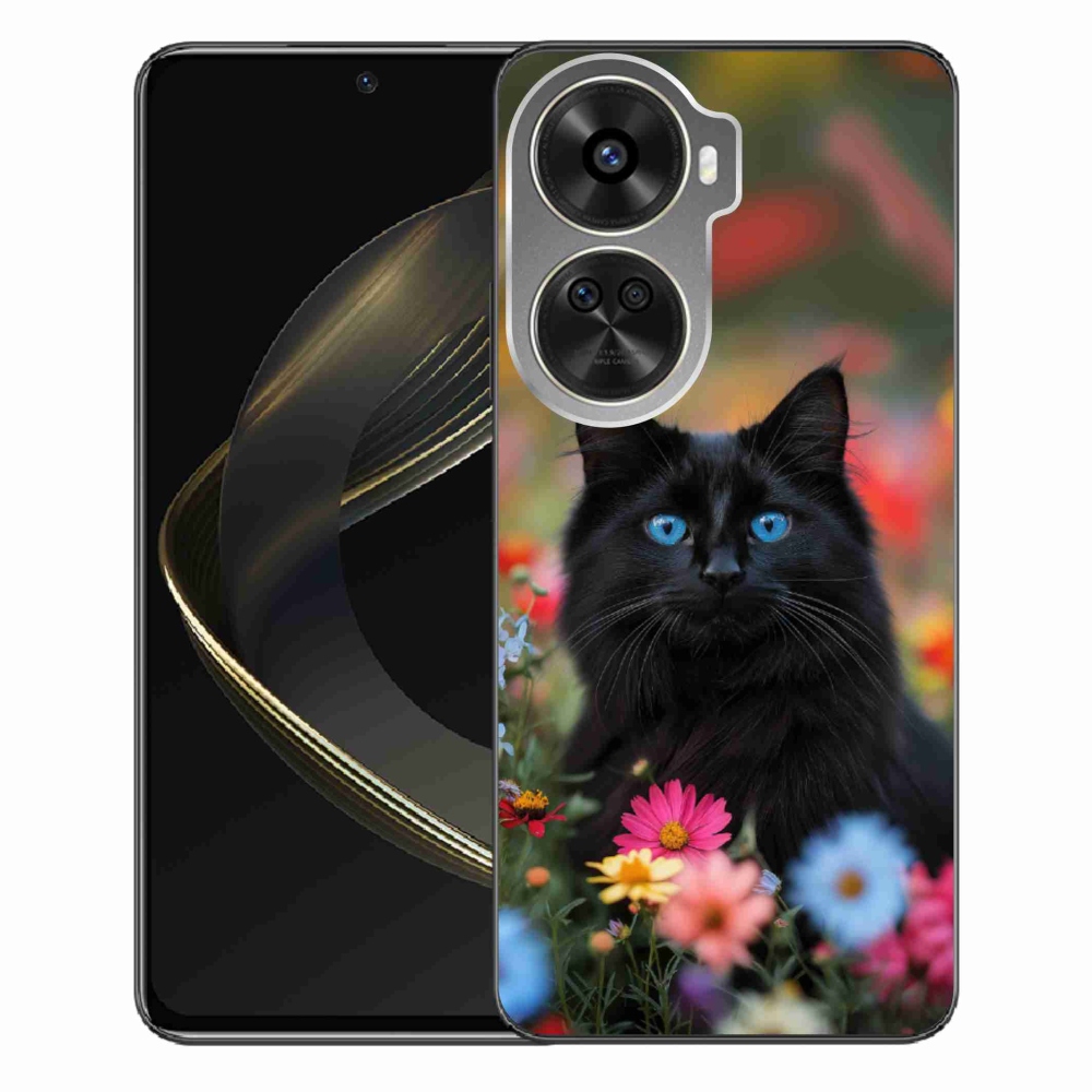 Gelový kryt mmCase na Huawei Nova 12 SE - černé kotě 4