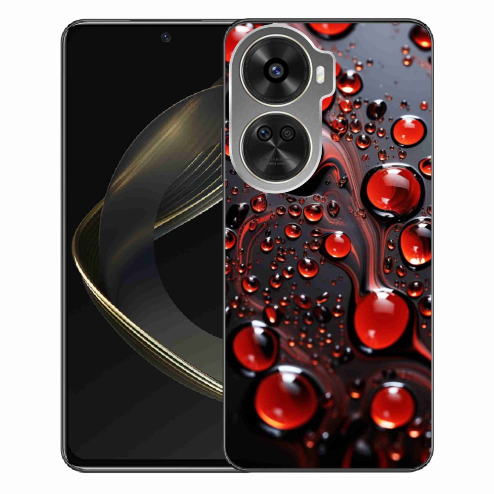 Gelový kryt mmCase na Huawei Nova 12 SE - červené kapky 2