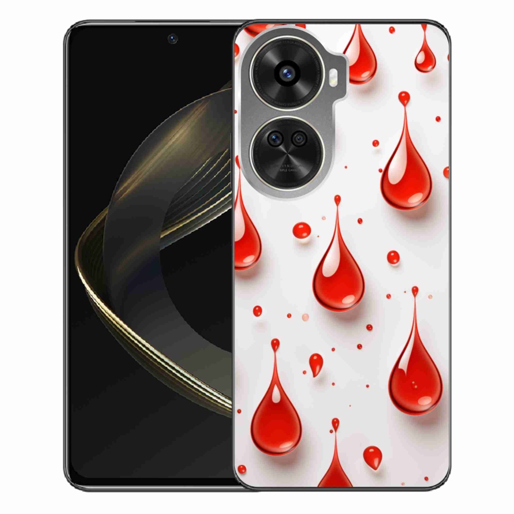 Gelový kryt mmCase na Huawei Nova 12 SE - červené kapky