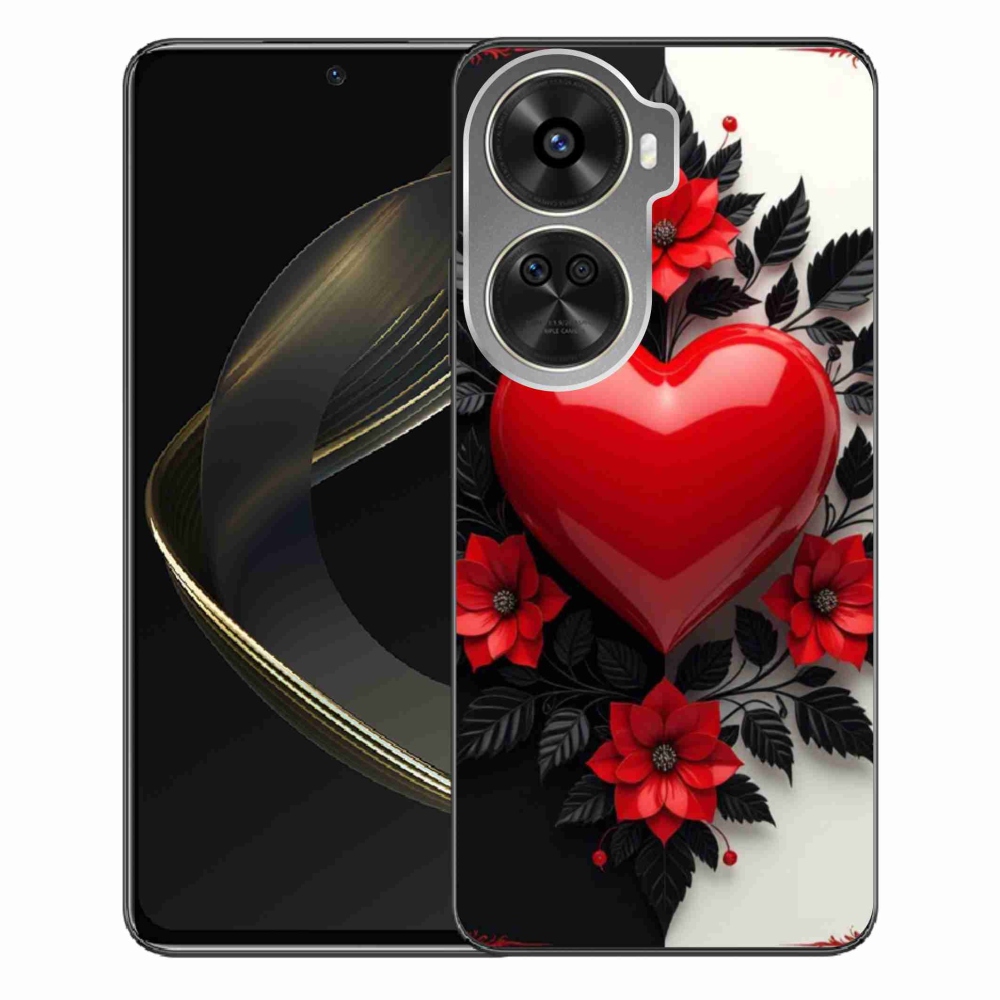 Gelový kryt mmCase na Huawei Nova 12 SE - červené srdce