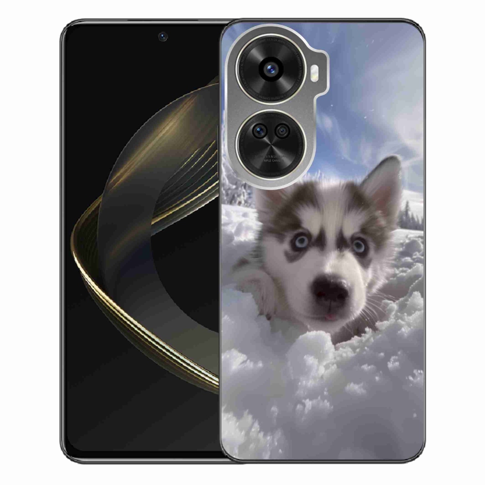 Gelový kryt mmCase na Huawei Nova 12 SE - husky ve sněhu